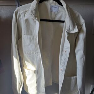 Old Navy Cream Utility Jacket